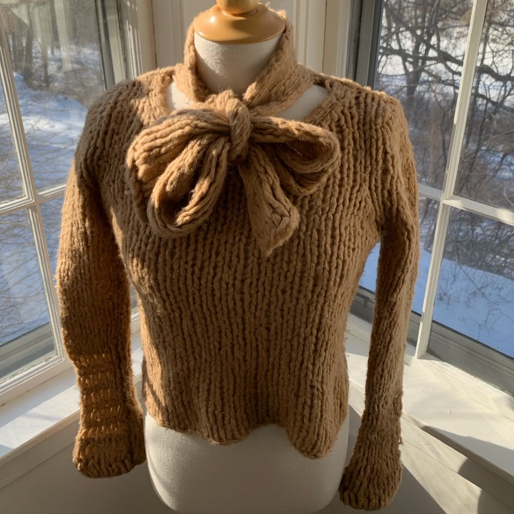 BANANA REPUBLIC soft camel hair loose knit sweater